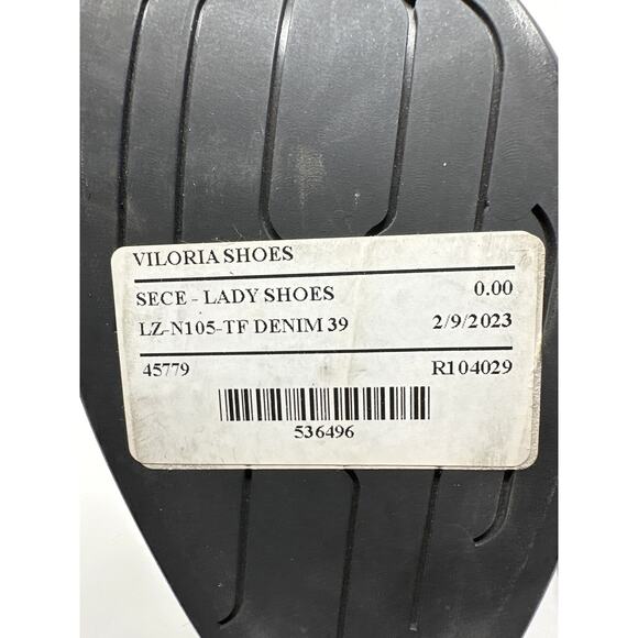 Sundance Women's NEW Viloria "Denim" Blue Leather Suede Heels size 39 (US 8) - Picture 7 of 8